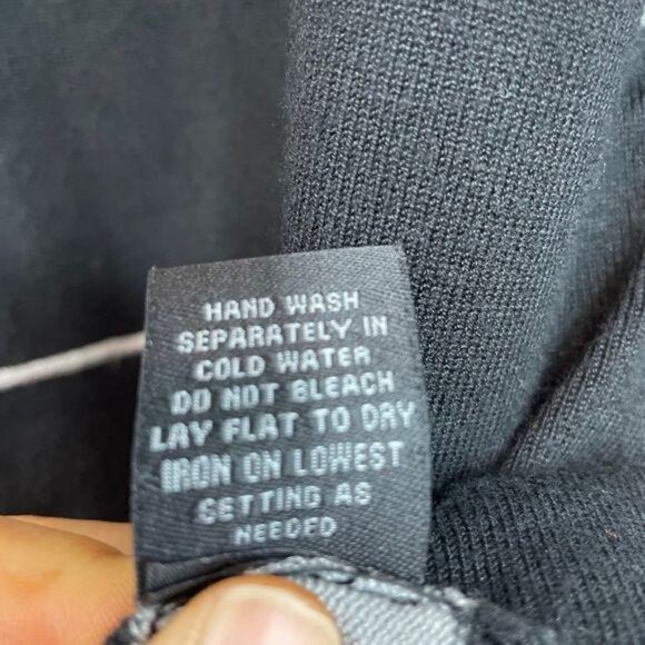 Venini‎ Sweater Womens XLarge Soft Black Gray Stripes Pullover Casual Workwear - Picture 7 of 8